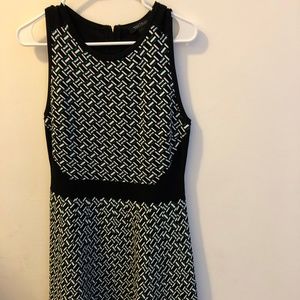 White House Black Market Green Fit & Flare Dress